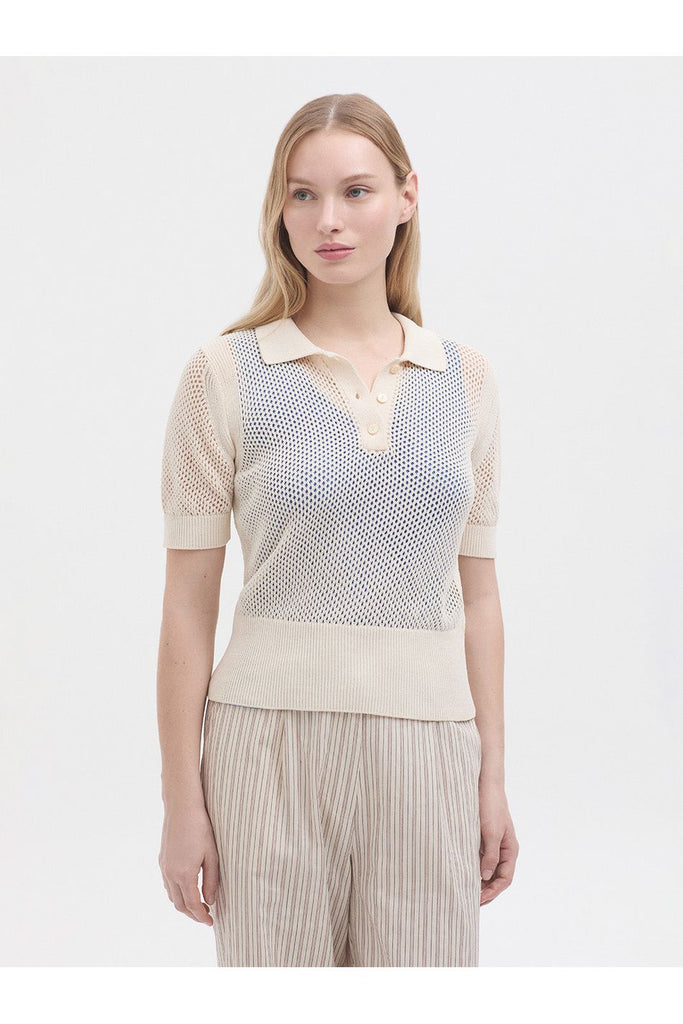 Nice Things Polo Shirt Ecru