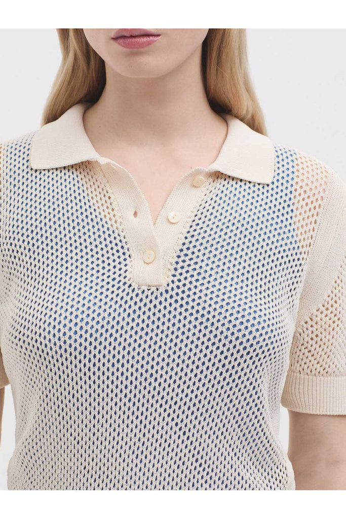 Nice Things Polo Shirt Ecru