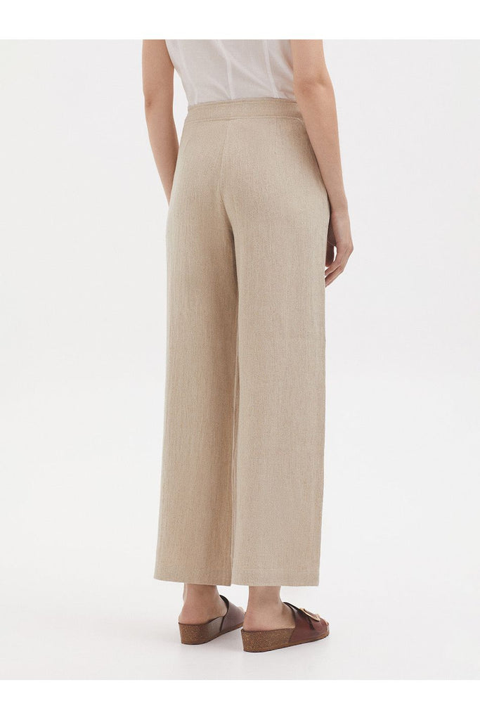 Nice Things Natural Linen Trouser in Light stone