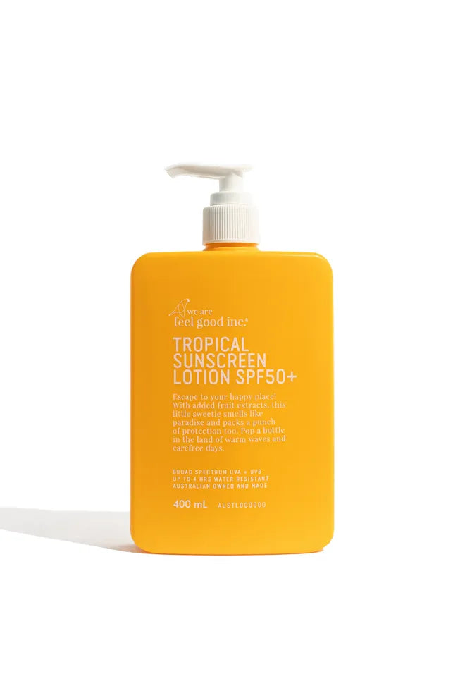 Tropical Sunscreen SPF50+ | Limited Edition Sunscreen 400ml We Are Feel Good Inc.