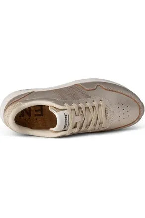 Woden Nora Sneaker Soft Natural Metallic Gold