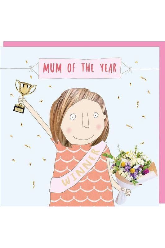 Greeting Card | Mum Of The Year Mother's Day Greeting Card Rosie Made A Thing