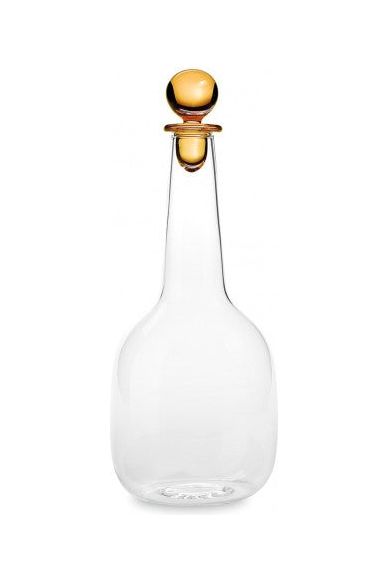 Zafferno Bilia Borosilicate Glass Bottle with Amber Glass Stopper