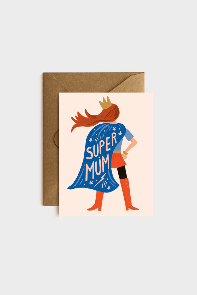 Greeting Card | Super Mum Mother's Day Greeting Card Rifle Paper