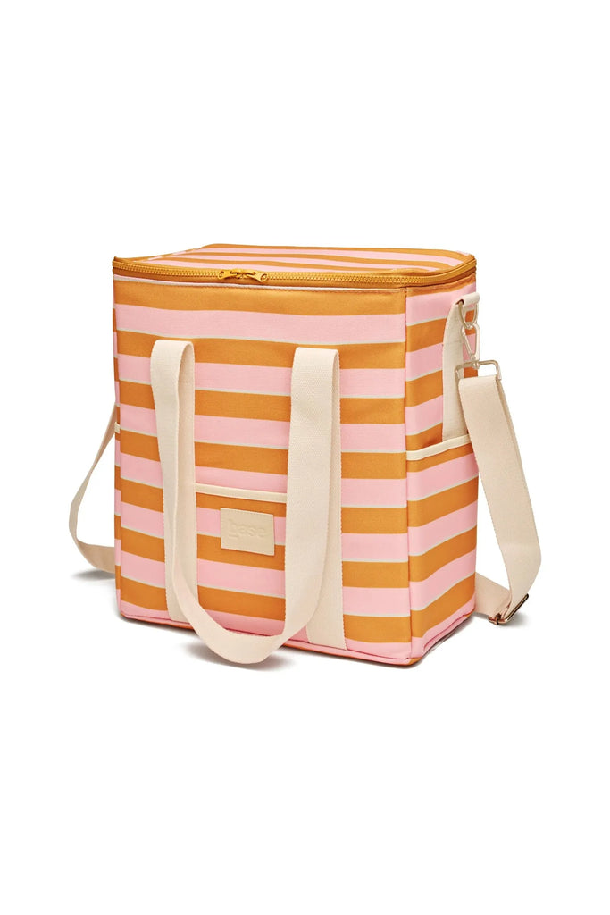 Cool Base | Soft Pink + Mustard Stripes Cooler Bags + Boxes Base Supply