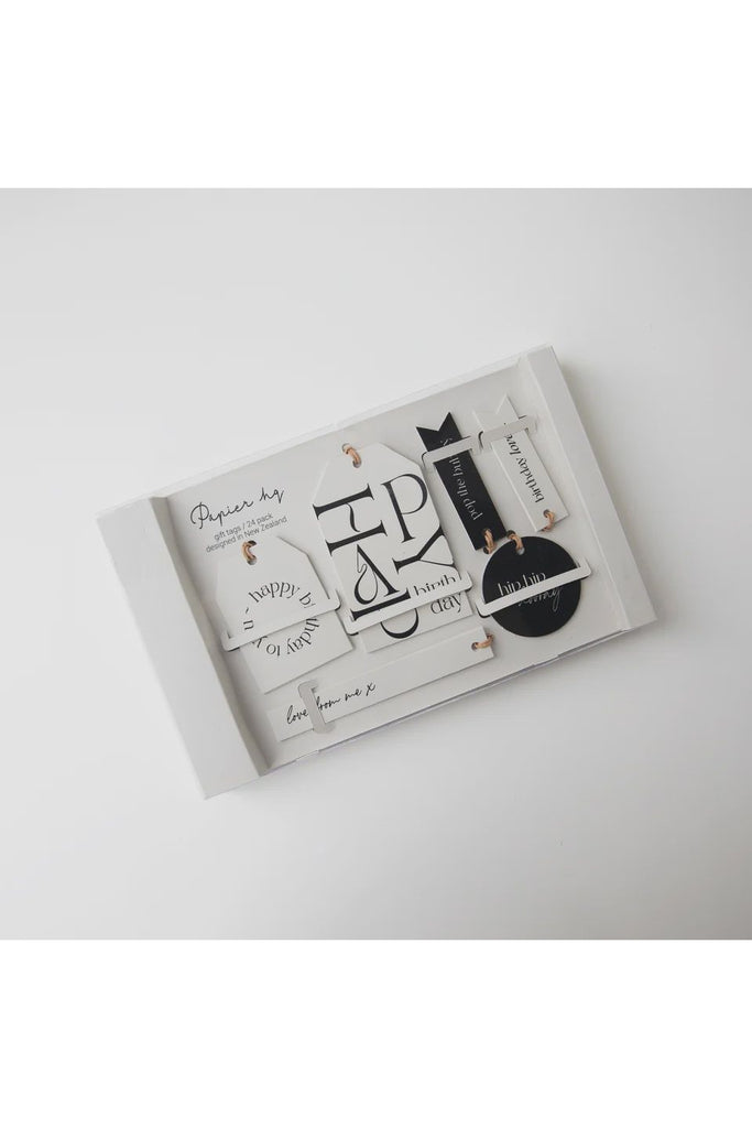 Gift Tags | Birthday Typography Boxed Gift Tag Set Gift Tag Papier Hq