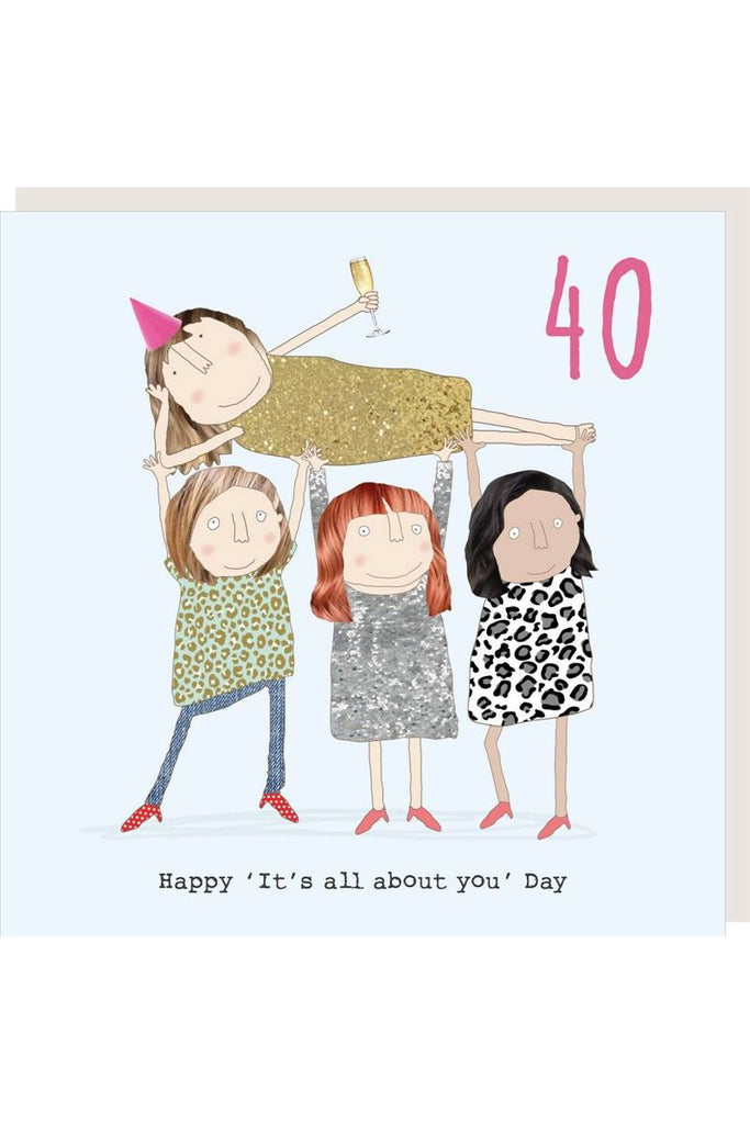Greeting Card | Girl 40th Happy Day Birthday Greeting Card Rosie Made A Thing