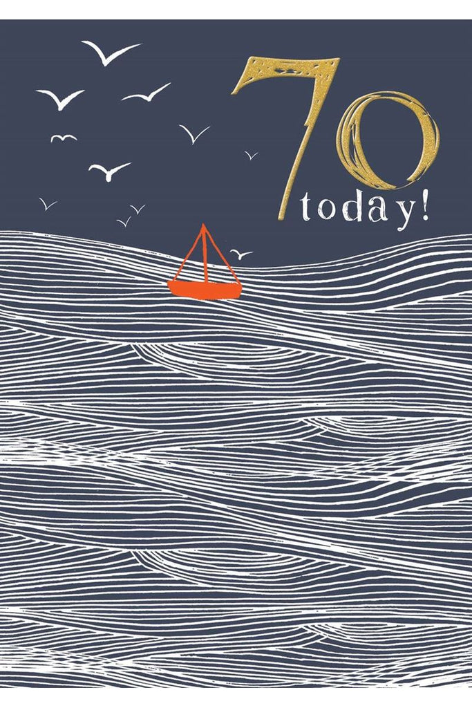 Greeting Card | 70th Birthday Card Birthday Greeting Card Rachel Ellen Design