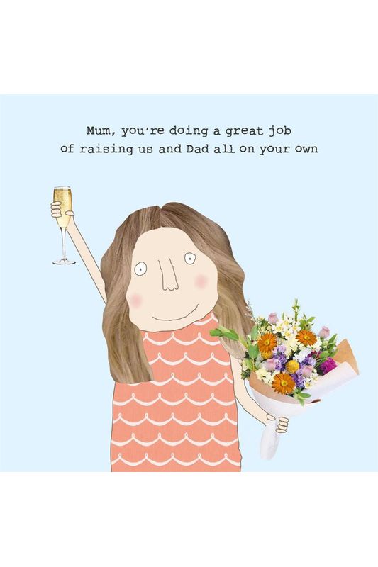 Greeting Card | Raising Us Mother's Day Mother's Day Greeting Card Rosie Made A Thing