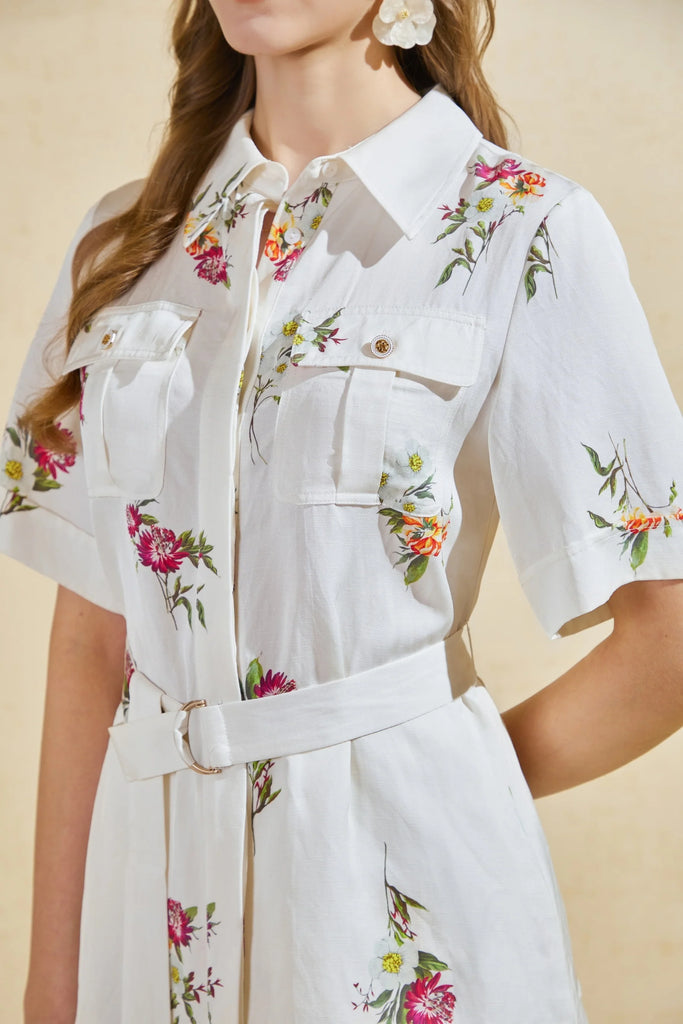 Olivia Floral Print Shirt Shirts 8,10,12,14 G.D.S.