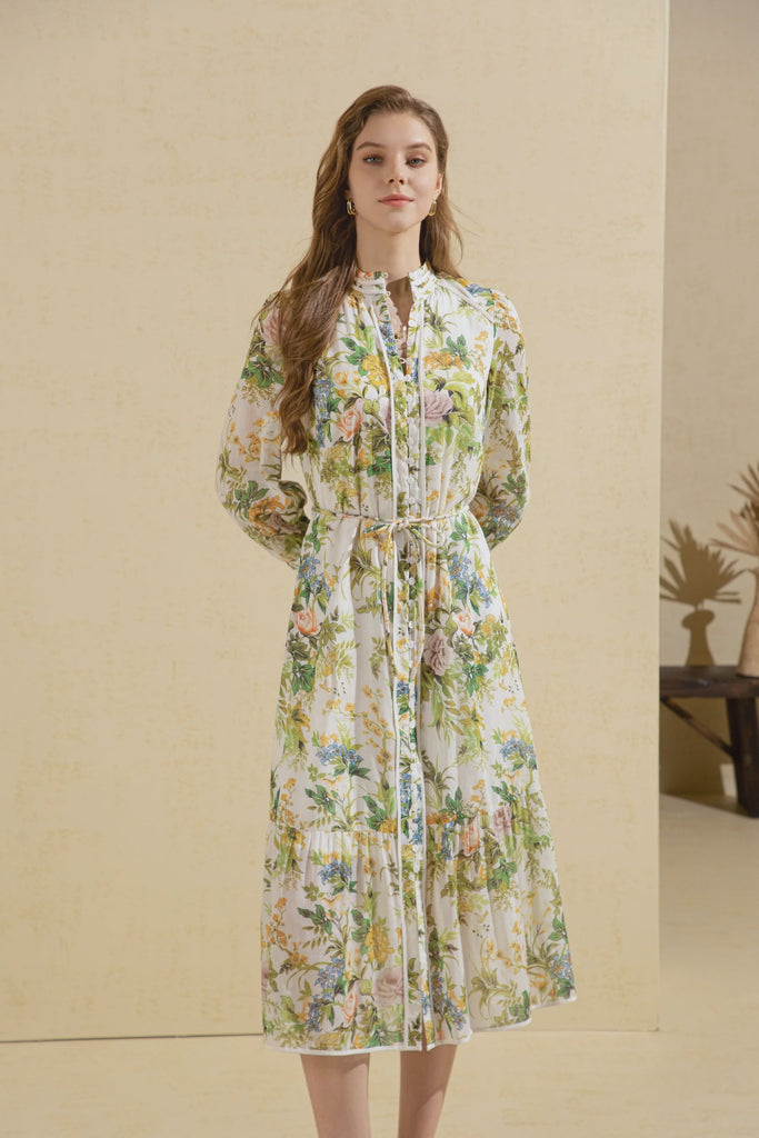 Rosita Printed Dress Midi Dress 8,10,12,14 G.D.S.