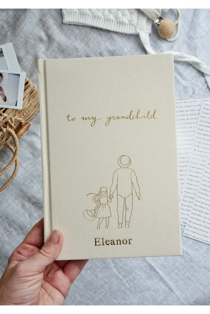 Baby Journal  | To My Grandchild Illustrated | Ecru Baby + Child Keepsake Books Forget Me Not - Keepsake Journals