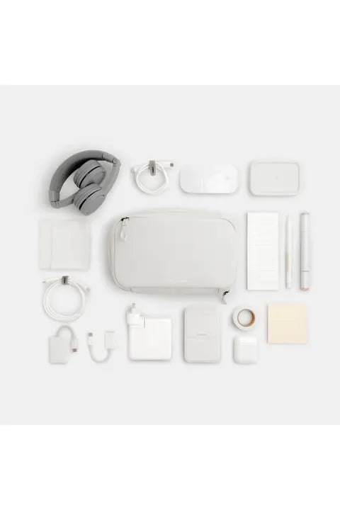 KonMari | Orbitkey 2-in-1 Tech Accessory Pouch | Stone Productivity Organisation Orbitkey