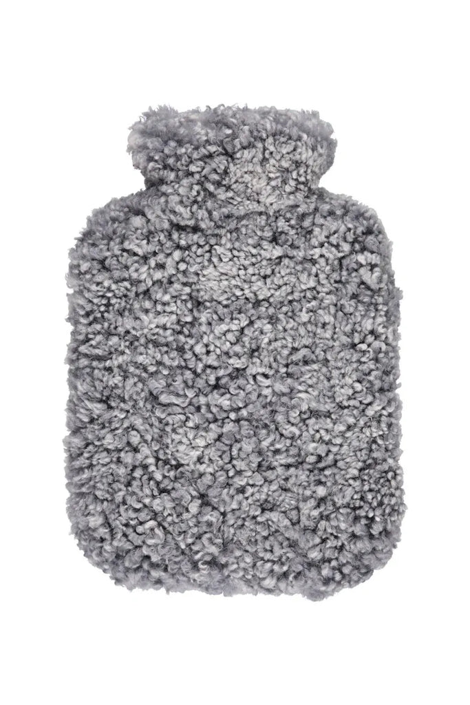 New Zealand Short Wool Hot Water Bottle | 4 colours Hot Water Bottles Light Grey Natures Collection