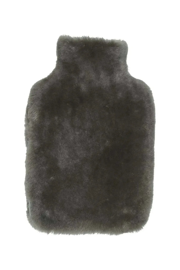 Sherling Hot Water Bottle | 4 Colours Hot Water Bottles Dark Grey Natures Collection