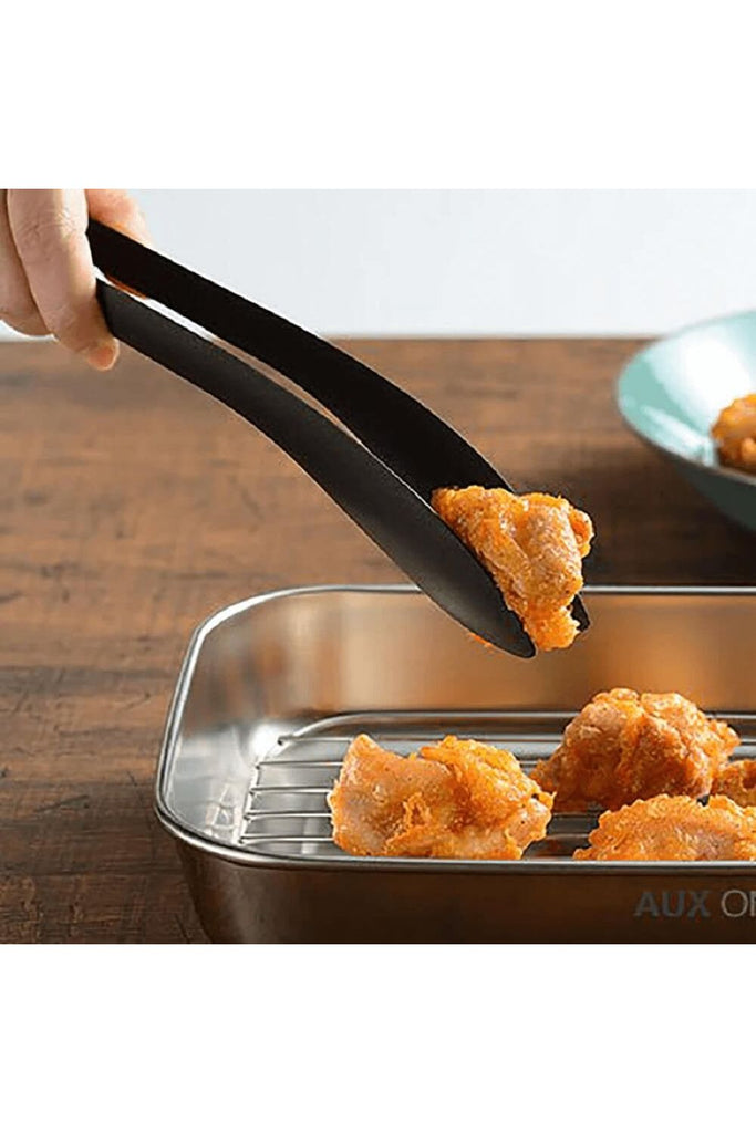 Moritsuke Long Fingertip Tongs | Black Serving Utensils Aux Co. Ltd