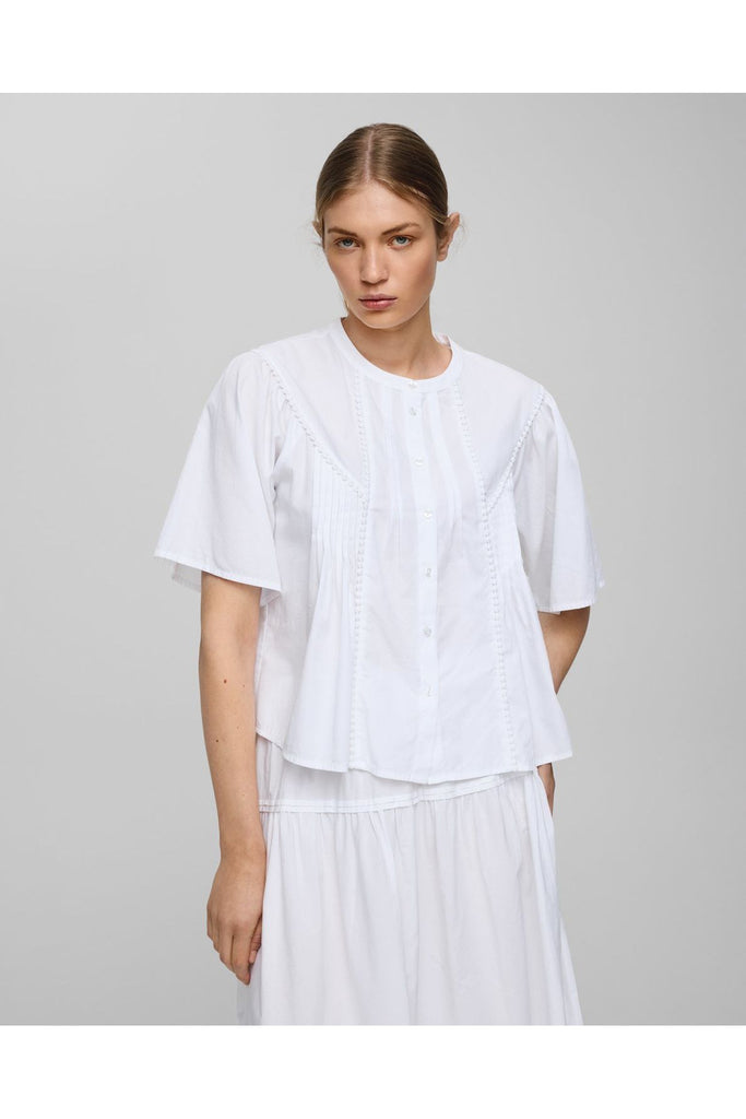 Ethelyn 2/4 Shirt | Bright White Shirts S,M,L,XL MSCH Copenhagen