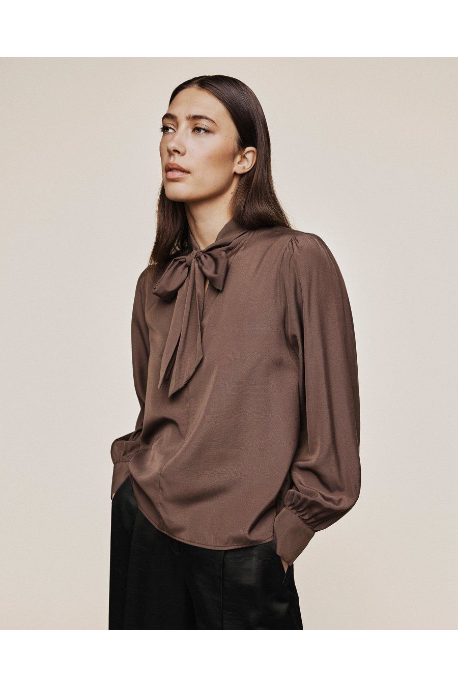Juliana Tie Top | Hot Fudge Tops XS,S,M,L MSCH Copenhagen