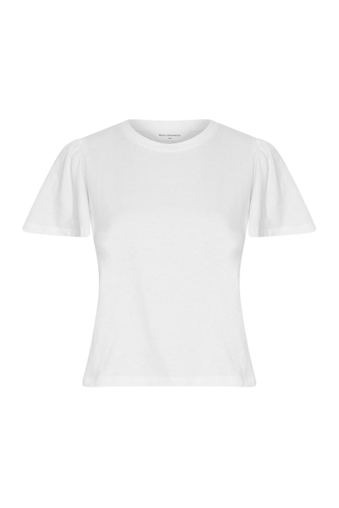 White t-shirt on a white background