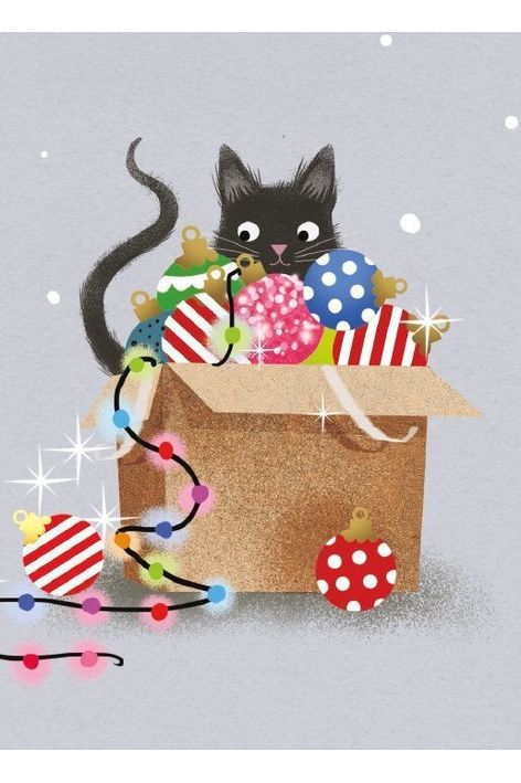 Greeting Card | Festive Feline Christmas Greeting Cards Museums & Galleries