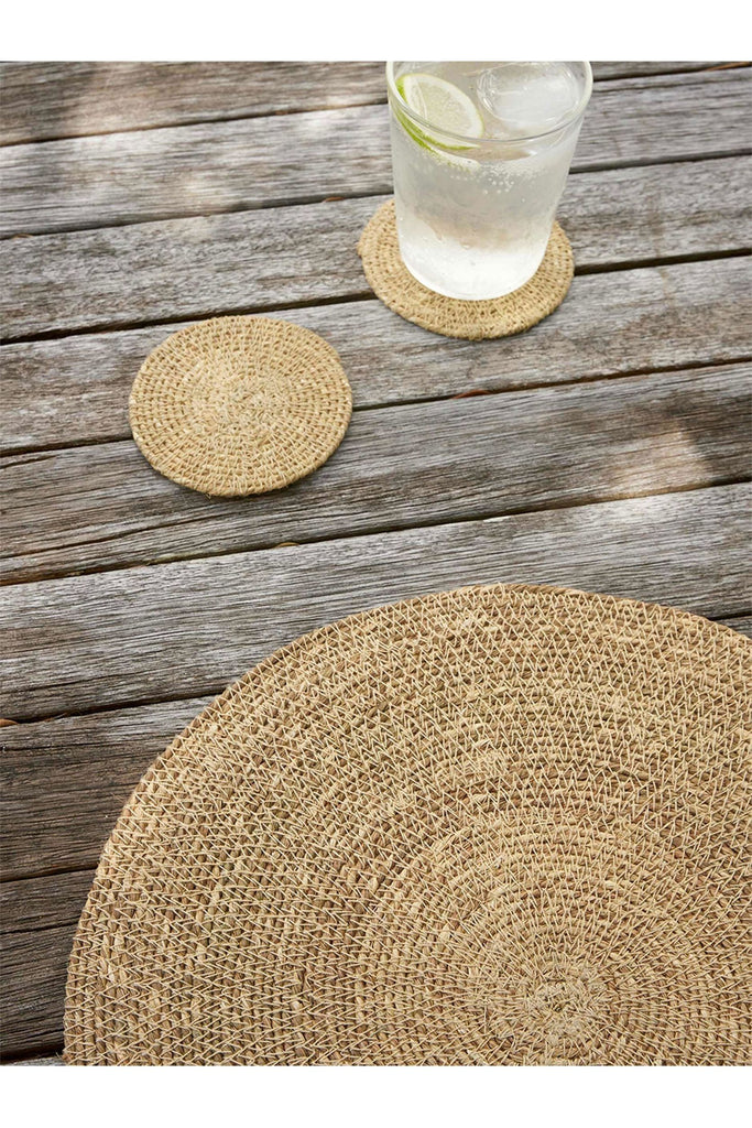 Natural Woven Placemat Coasters + Placemats Citta Essentials