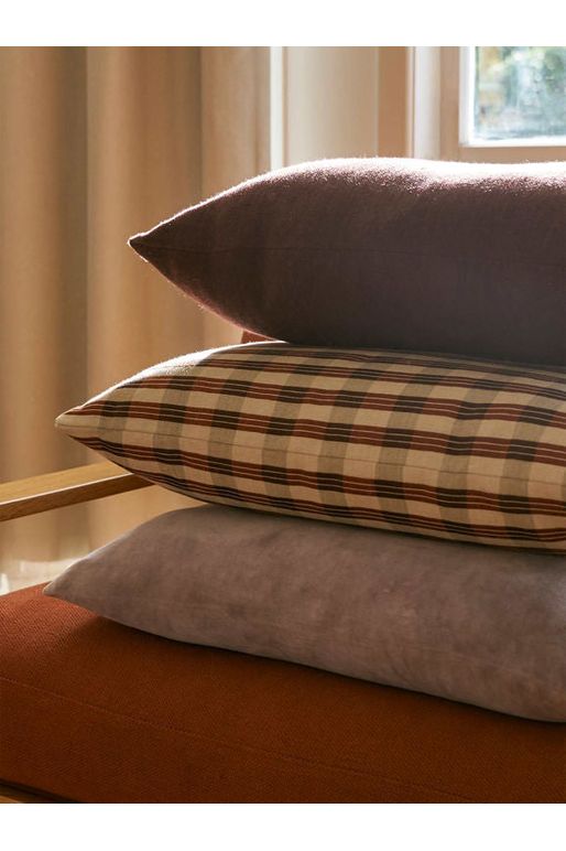 Folio Cushion | Russett/Mulberry Cushions Citta