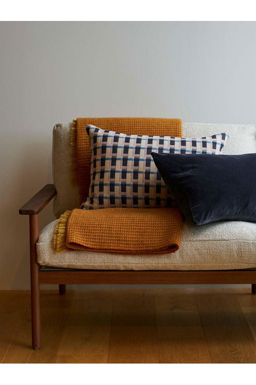 Velvet Cushion | Blue Black Cushions Citta