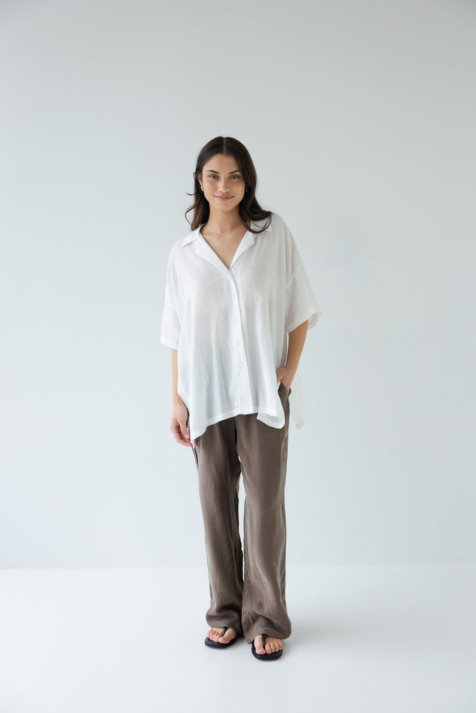 Short Sleeve Shirt | Chalk Check Shirts S/M S O P H IE