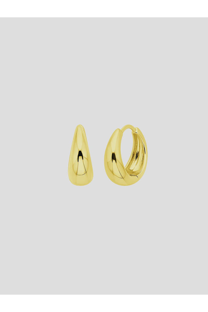Drop Huggies 17mm Earrings Gold S O P H IE