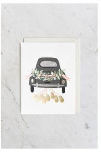 Greeting Card | Just Married Getaway Anniversary + Wedding Greeting Card Rifle Paper