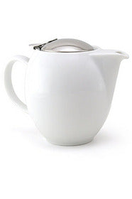 Classic White Teapot | 350ml Teapots + Infusers + Strainers Zero