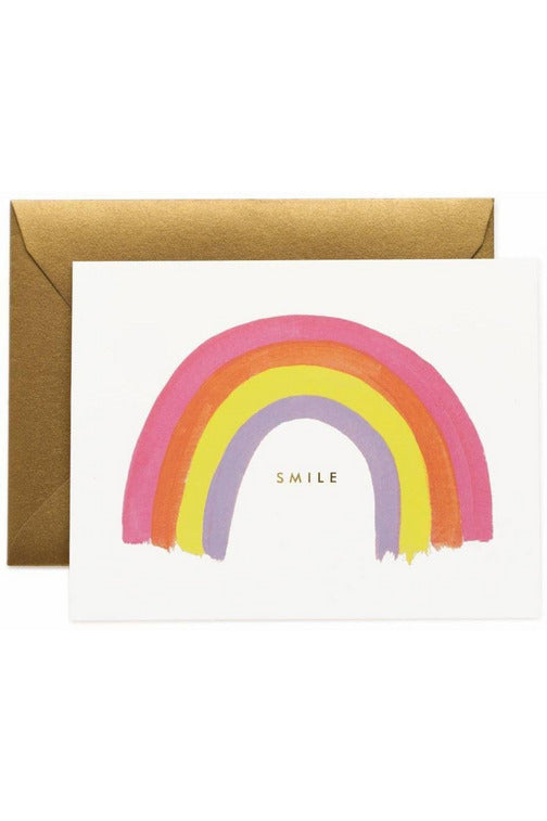 Greeting Card | Smile Rainbow Encouragment Greeting Card Rifle Paper
