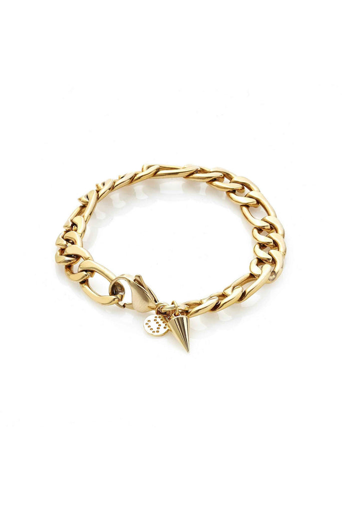 Figaro Bracelet Bracelets + Bangles Gold Silk & STEEL