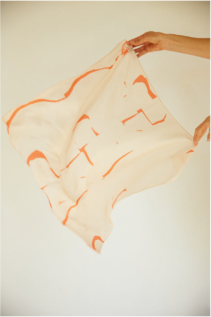 Silk Scarf - Rosa Scarves Walker & Bing