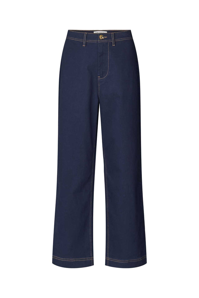 Lollys Laundry Florida Pants Dark Blue front view