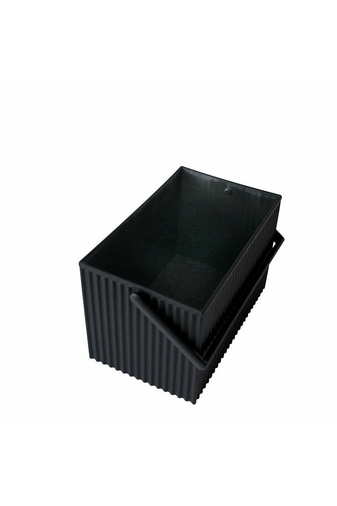 Omnioffre Rectangular Stacking Storage Box - Black - 3 Sizes Storage Boxes + Caddies Medium Hachiman