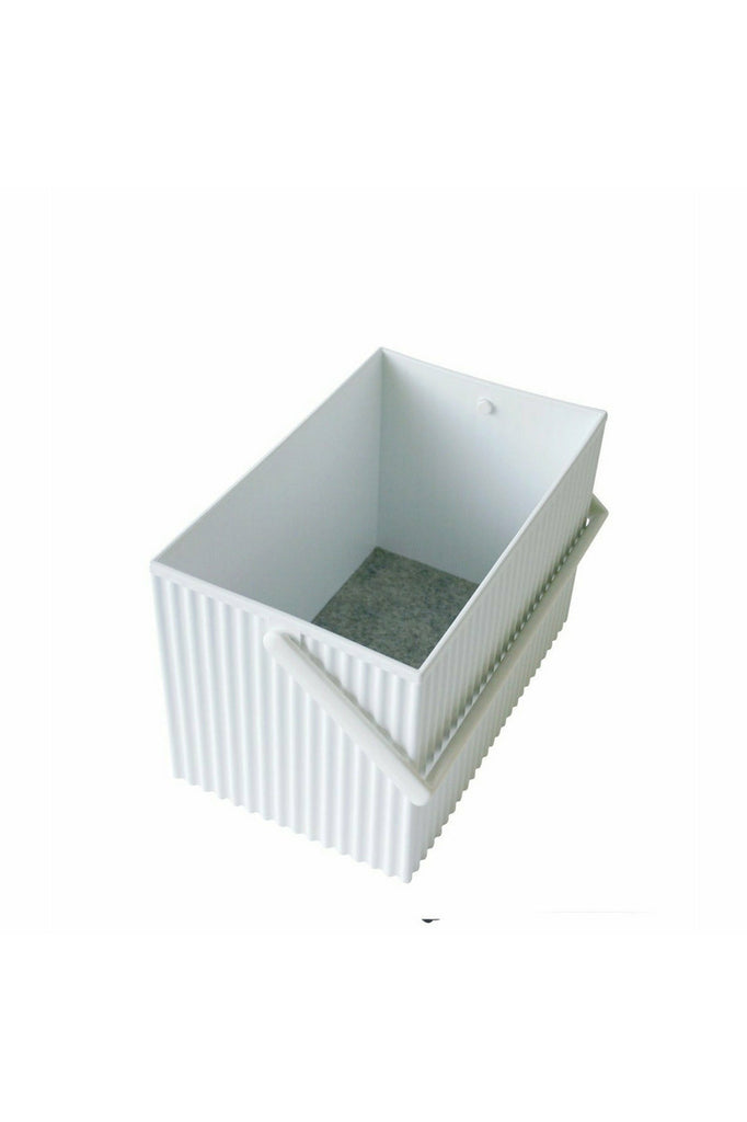 Omnioffre Rectangular Stacking Storage Box | White | 3 Sizes Storage Boxes + Caddies Medium Hachiman