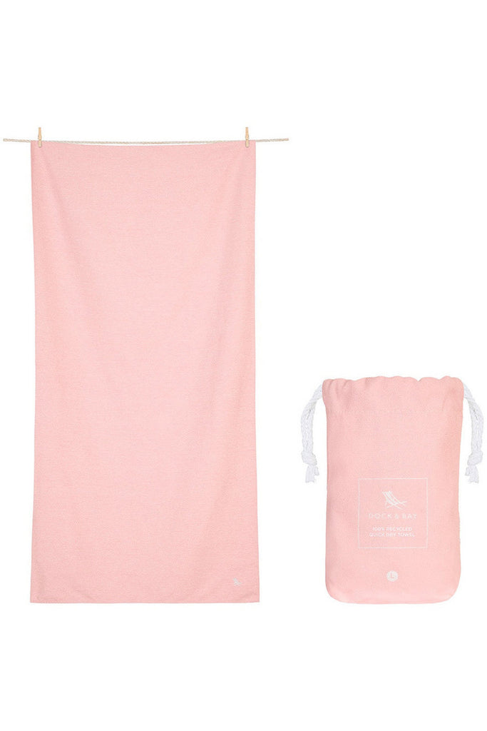 100% Recycled Fitness Towel | Essential Collection | Island Pink Fitness S Dock & Bay
