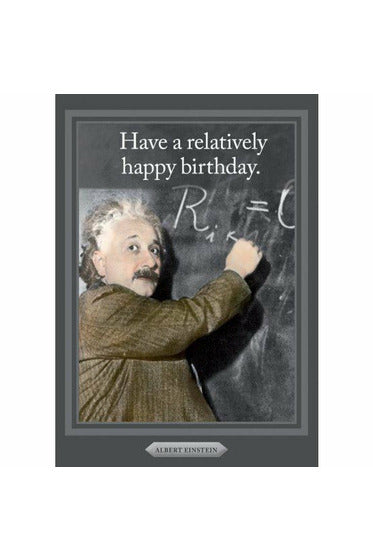 Greeting Card | Albert Einstein Birthday Greeting Card Cath Tate Cards