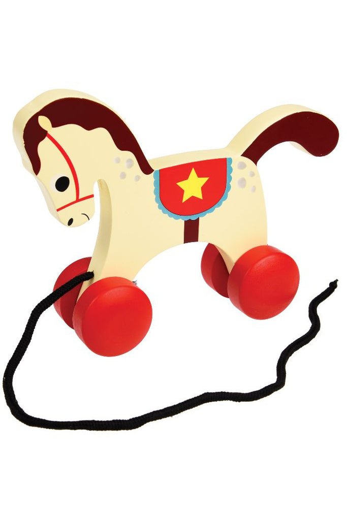 Wooden Pull Toy - Charlie the Circus Horse Play Rex London