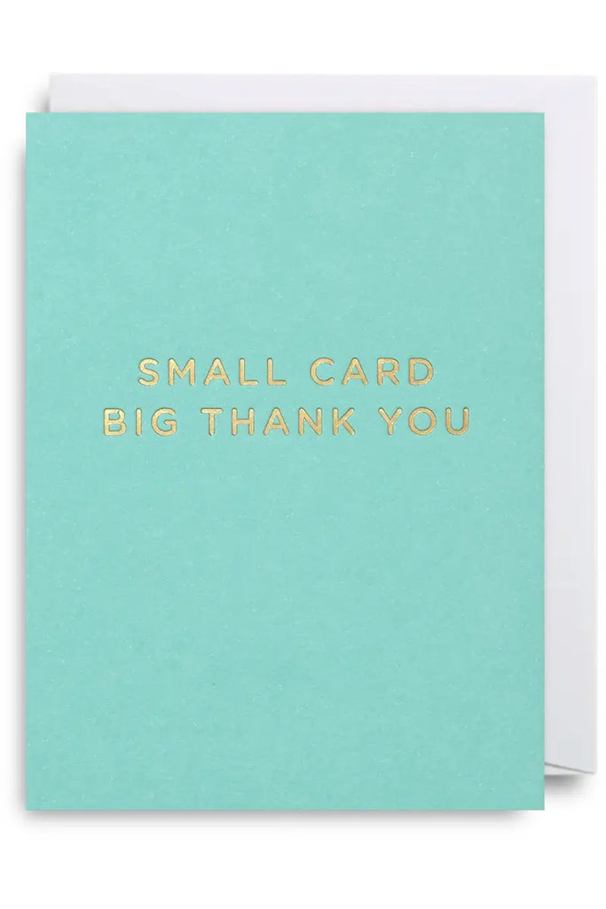 Lagom Mini Greeting Card Small Card Big Thank You Crisp Home + Wear