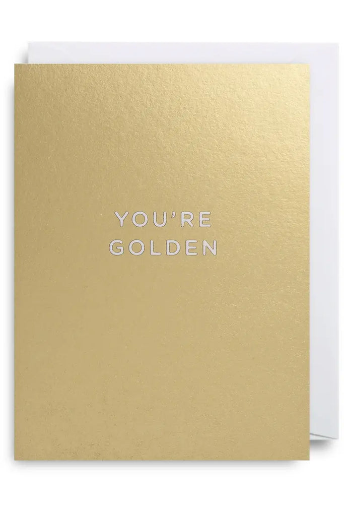 Lagom Mini Greeting Card You're Golden Crisp Home + Wear