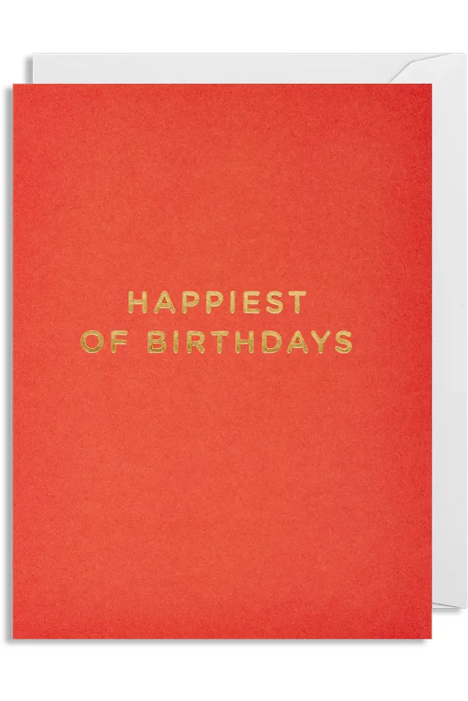 Lagom Mini Greeting Card Happiest of Birthdays Crisp Home + Wear