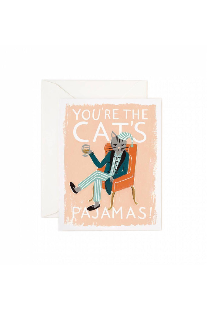 Greeting Card | You're the Cat's Pajamas Love + Friendship Greeting Card Rifle Paper
