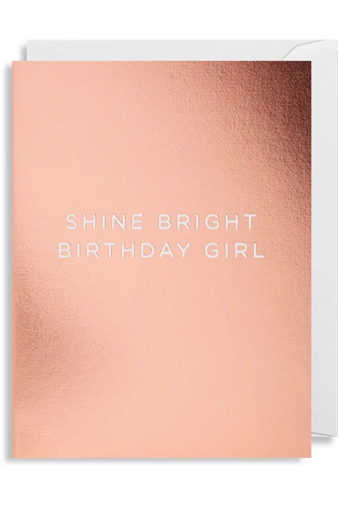 Lagom Mini Greeting Card Shine Bright Birthday Girl Crisp Home + Wear
