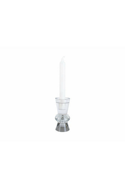Present Time Crystal Art Duo Cone Candle Holder 