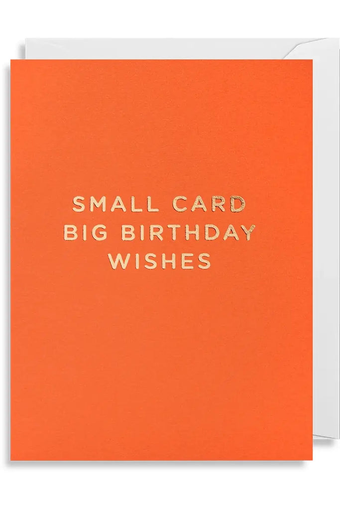 Mini Greeting Card | Small Card Big Birthday Wishes Birthday Greeting Card Lagom