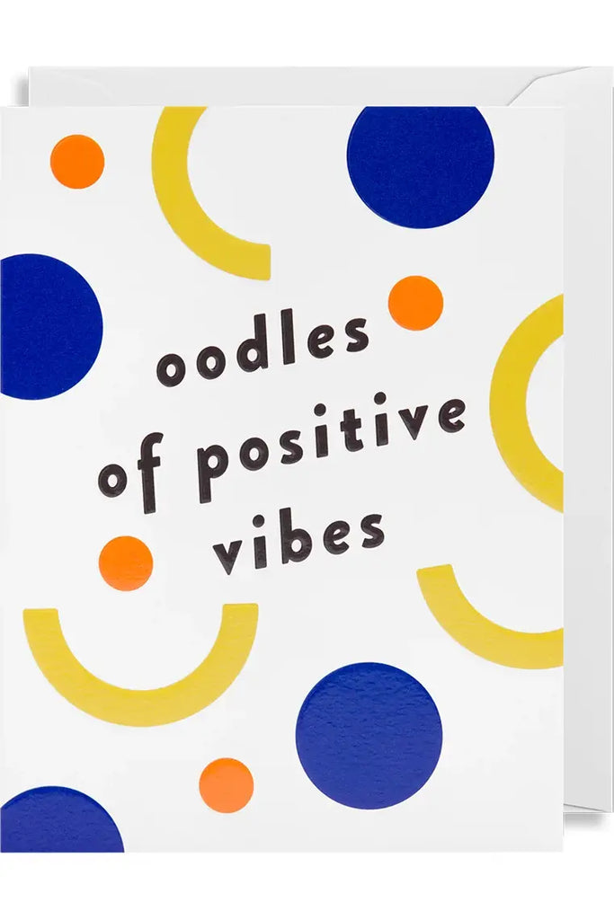 Lagom Mini Greeting Card Oodles of Positive Vibes Crisp Home + Wear