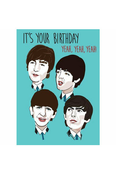 Greeting Card |The Fab Four Birthday Greeting Card Cath Tate Cards