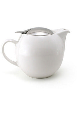 Classic White Teapot | 680 ml Teapots + Infusers + Strainers White Zero